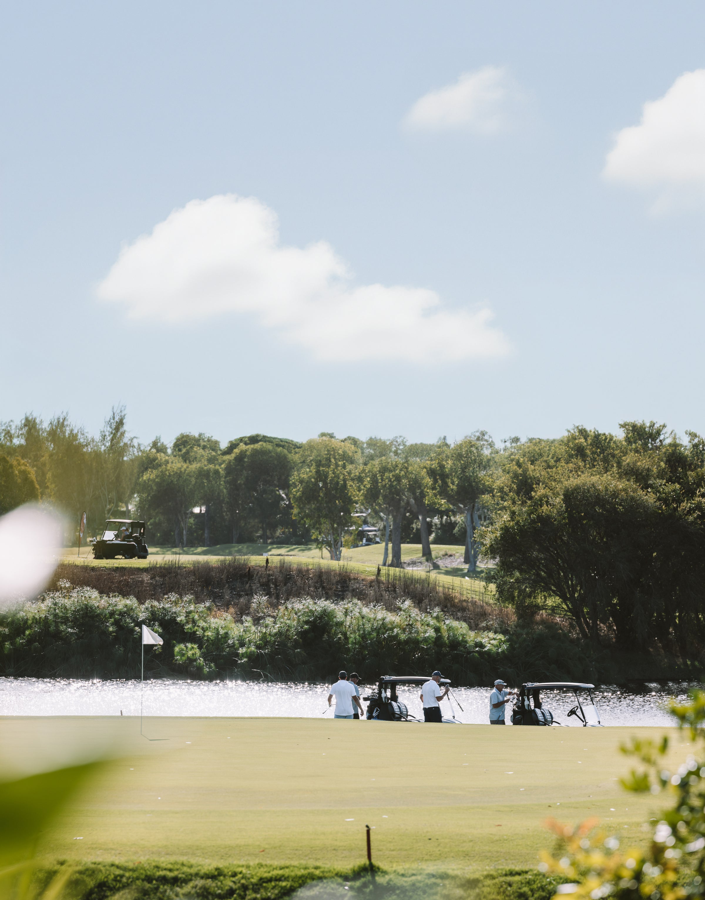 Golfer on the Parkwood golf course, Gold Coast