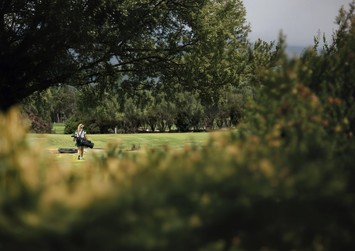Fairway and green on the par 71 Parkwood golf course, Gold Coast