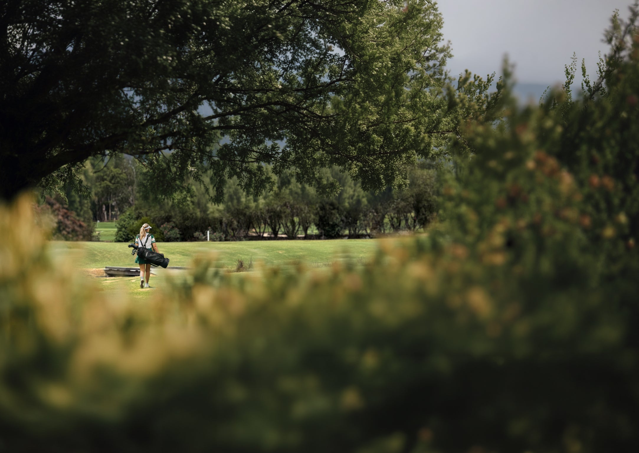 Fairway and green on the par 71 Parkwood golf course, Gold Coast