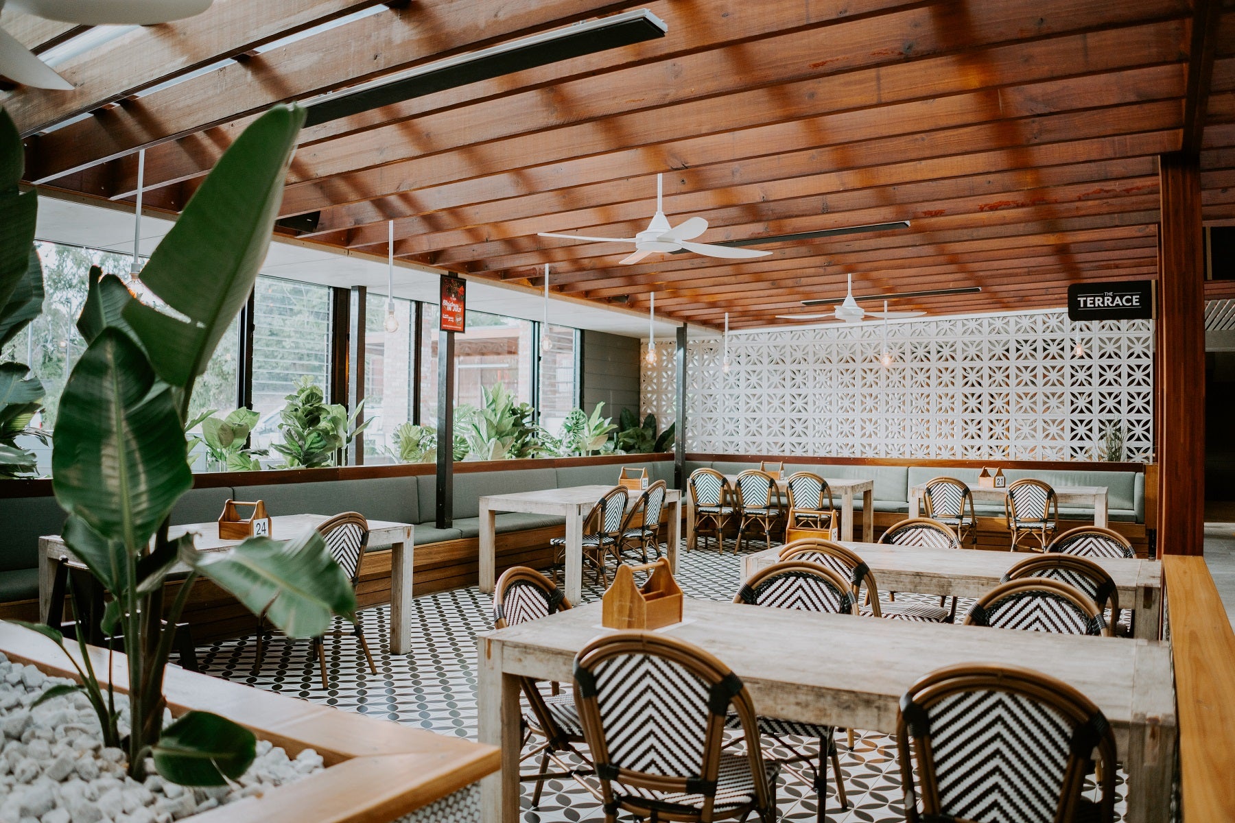 The Terrace at Parkwood Village overlooking the golf course, Gold Coast
