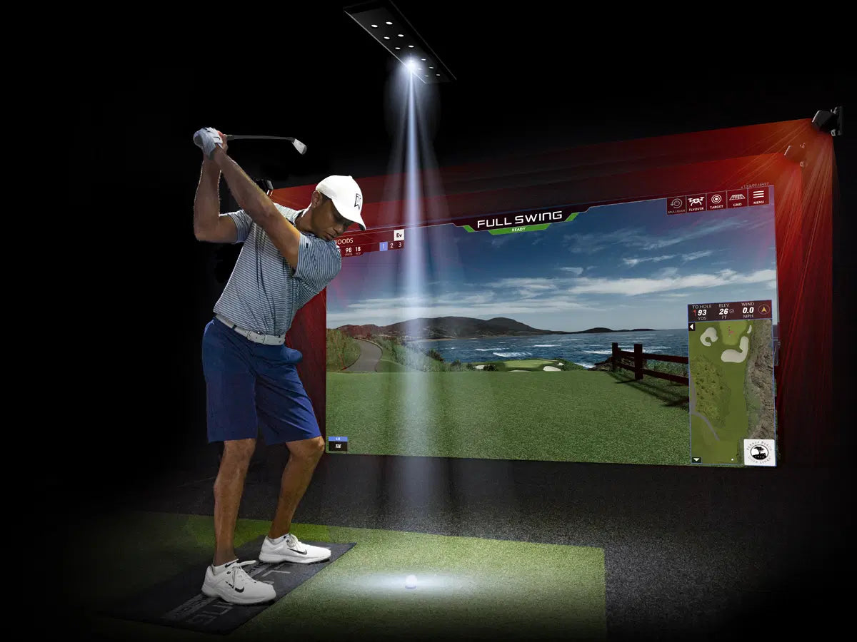 Full Swing golf simulator suite at Parkwood Village, Gold Coast